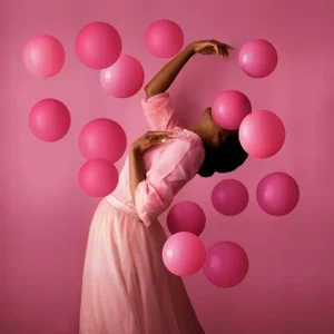 "Pink Moon" Contemporary Surrealist Figurative Photograph by Fares Micue