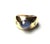 14k Yellow Gold Gia Certified Natural Star Sapphire & Diamond Three-Stone Ring, Size 6.5 For Sale In New York - Image 6 of 9