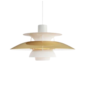 Poul Henningsen Ph5 Mini Brass Pendant for Louis Poulsen