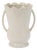 Stoneware led Scalloped Vase 9"H For Sale