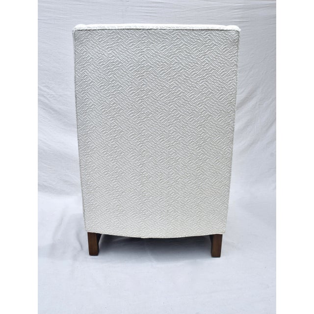 1950's Edward Wormley Dunbar Wingback Lounge Arm Chair For Sale - Image 9 of 10