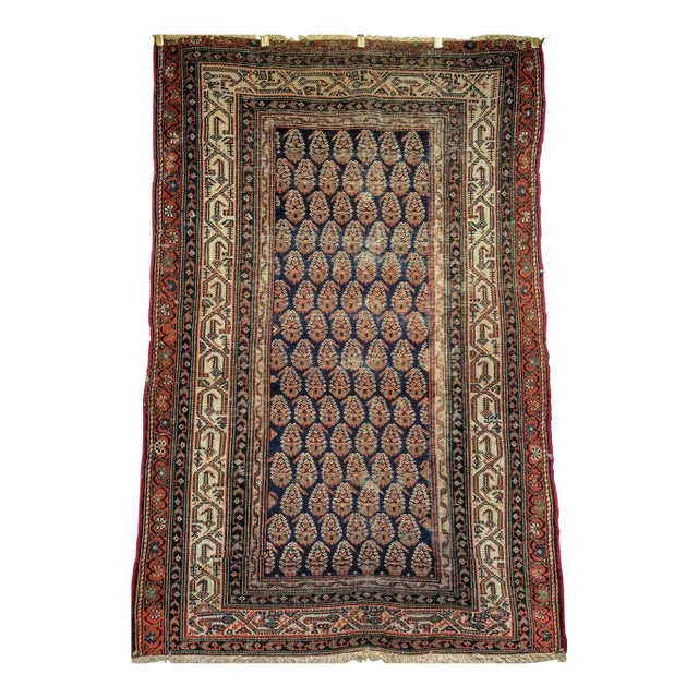 Antique Persian Malayer Rug With Allover Paisley, Early 20th Century For Sale