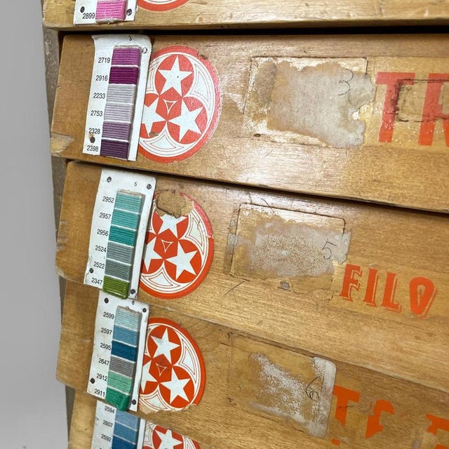 Mid-Century Modern Italian Wood Chest of Drawers by Cucirini Tre Stelle, 1960s For Sale - Image 13 of 18