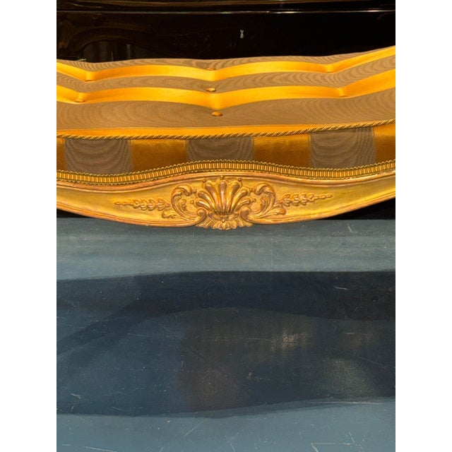 French 19th C. French Louis XV Giltwood Bench For Sale - Image 3 of 7