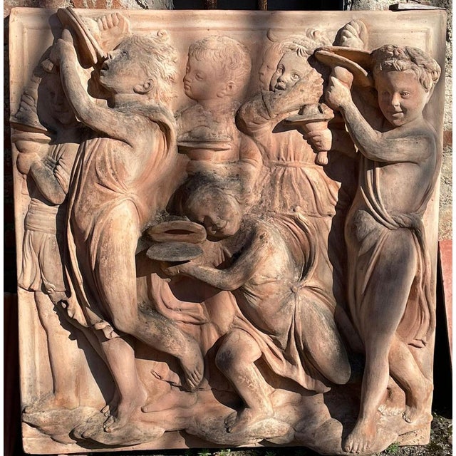 Della Robbia Cantorie Panel in Impruneta Terracotta, 1900s For Sale - Image 4 of 6