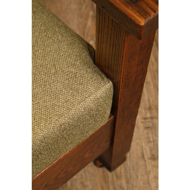 Antique Mission Oak Adjustable Morris Chair For Sale - Image 12 of 18