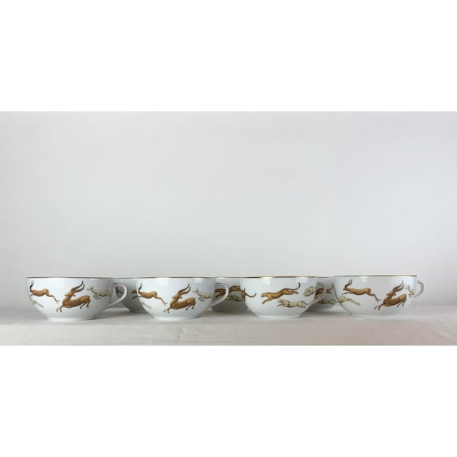 Early 21st Century Haviland Tea Service Made in Limoges, France. 19 Pieces in the Serengeti Pattern. For Sale - Image 5 of 12