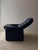 Set of DS 50 Lounge Chair with Ottoman in Dark Blue Leather from de Sede For Sale - Image 10 of 18