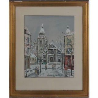 Maurice Utrillo, Montmartre, L’Eglise Saint-Pierre, Lithograph For Sale