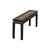 Distressed Rustic Black Lacquer Rattan Narrow Wood Bench Table For Sale In San Francisco - Image 6 of 11