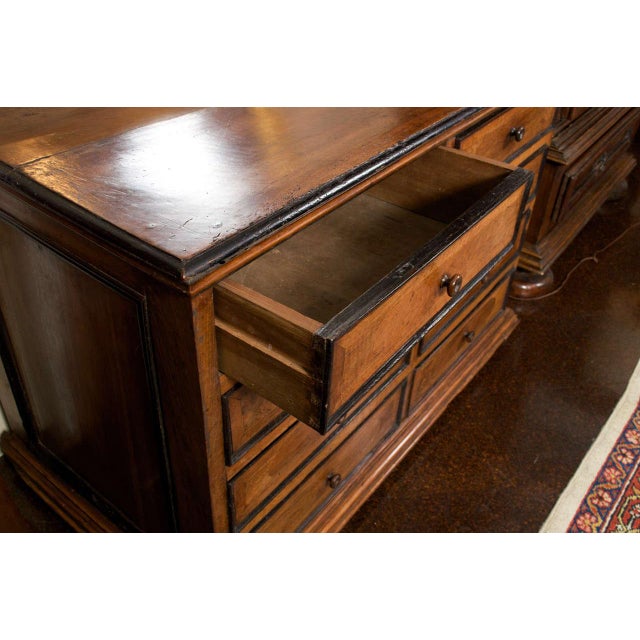 Tuscan Walnut Commode With Ebonized Detail Circa 1780 For Sale - Image 4 of 9