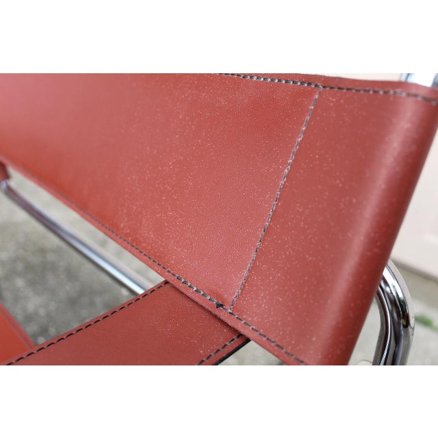 Italian-Made Armchair Inspired by Marcel Breuer Äôs Iconic Wassily Design, 1960s For Sale - Image 13 of 15