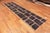 A Fascinating and Artistic Tribal Primitive Geometric Block Design Charcoal and Cream Color Modern Hallway Runner Rug,...