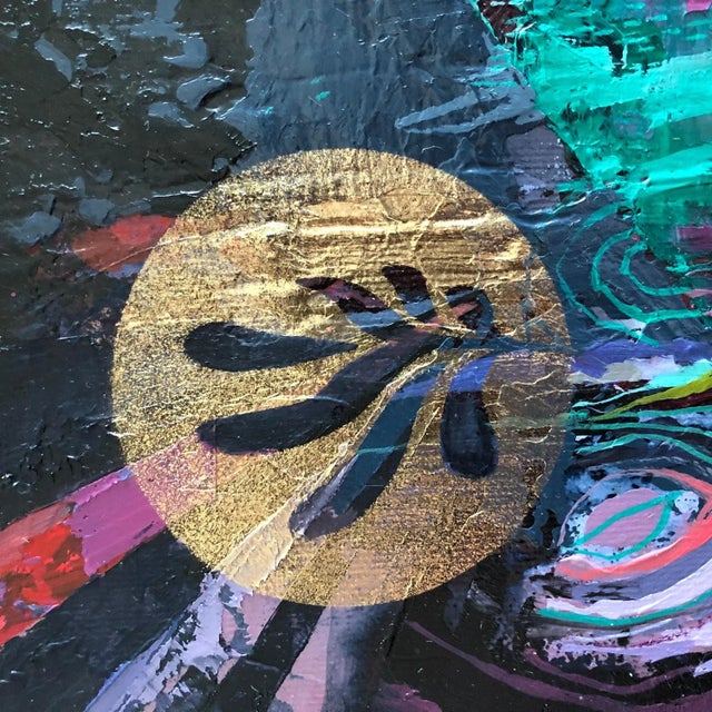 Contemporary Quintessence, Contemporary Abstract Horse with Bold Colors, Layered Texture, 2019 For Sale - Image 3 of 8