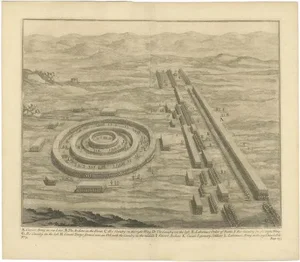 T. Baptist and D. Stoopendaal, Caesar's Army, 1753, Print
