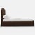 Not Yet Made - Made To Order Camille Chocolate Linen Blend Platform Bed, Queen For Sale - Image 5 of 7