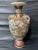 Japanese Antique Japanese Satsuma Ceramic Hand Painted Flower Vase, Signed For Sale - Image 3 of 12