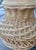 1970's Spanish Ceramic Trompe-l'Oeil Wicker Table Lamps With Matching Shades, a Pair For Sale - Image 12 of 16
