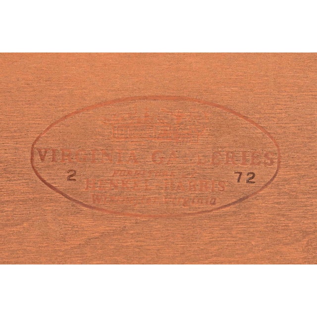 Henkel Harris Federal Mahogany and Gold Gilt Framed Wall Mirror, 1972 For Sale - Image 9 of 11