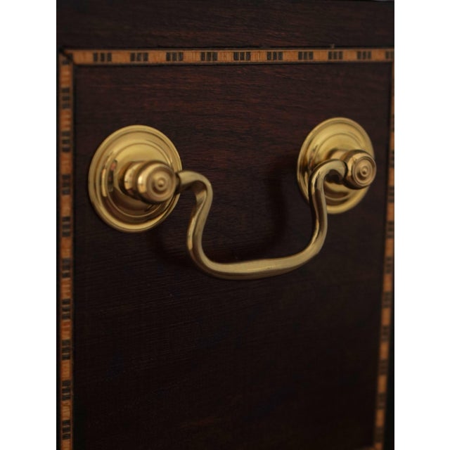 Bartley Inlaid Cherry Decanter Box Set For Sale - Image 11 of 14
