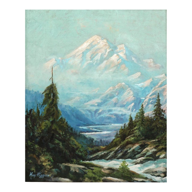 Vintage Autumnal Sierra Mountains Landscape by Max Higgins For Sale