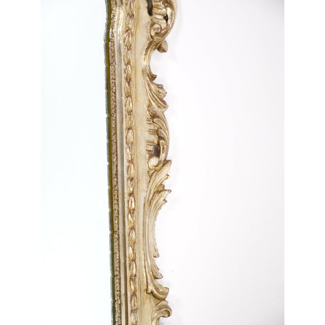Mid-20th Century Italian Rococo Style Carved Giltwood Wall Mirror For Sale - Image 10 of 12