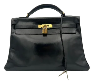 Hermès Black Box Leather Kelly 1996