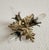 1970s Vintage Florentine Floral Hand-Forged Silver-Plated 3-Light Flush Mount from Banci Firenze, Italy, Florence 1960s, Set of 5 For Sale - Image 5 of 18