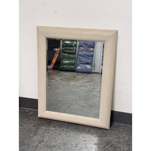 Contemporary Made Goods Sabine Mirror in Sand Finish For Sale - Image 3 of 12