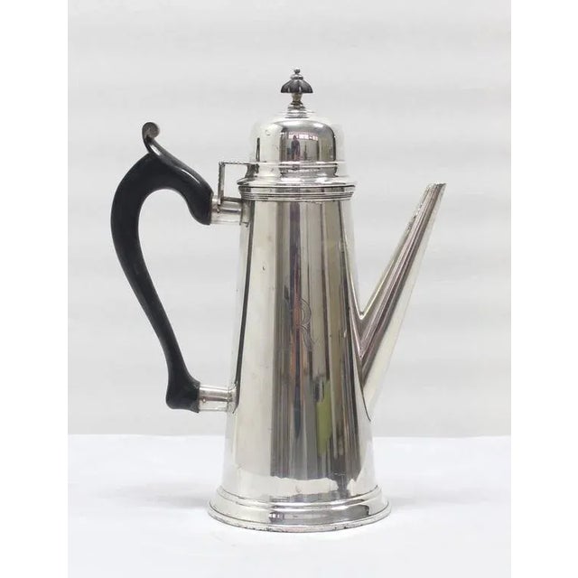 Silver Vintage Mid Century Jacob Hurd by Frank Whiting Sterling Silver Tea Coffee Pot For Sale - Image 8 of 9