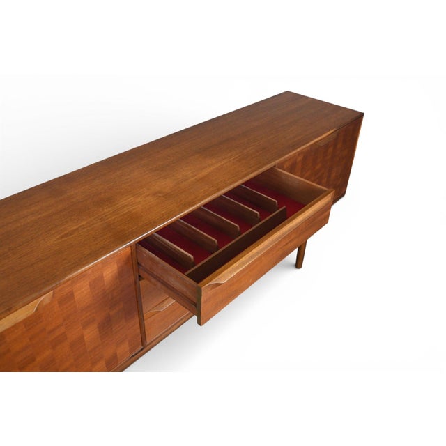 Mid 20th Century Large McIntosh Basketweave Credenza in Teak For Sale - Image 12 of 12