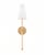 Hudson Valley Lighting Mid Century Modern Wall Sconce in Vintage Gold Leaf With White Linen Tapered Shade - a Pair For Sale - Image 4 of 4