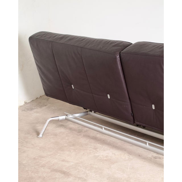 Vintage Leather Smala Sofa by Pascal Mourgue for Cinna, 2000 For Sale - Image 6 of 17
