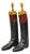 Vintage Maxwell London English Leather Black & Brown Horse Riding Boots W/ Trees For Sale