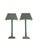 Metal Brass and Green-Painted Metal Table Lamps by Kullmann, 1970, Set of 2 For Sale - Image 7 of 14