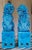 Vintage Large Scale Turquoise Blue Foo Dogs - a Pair For Sale - Image 9 of 12