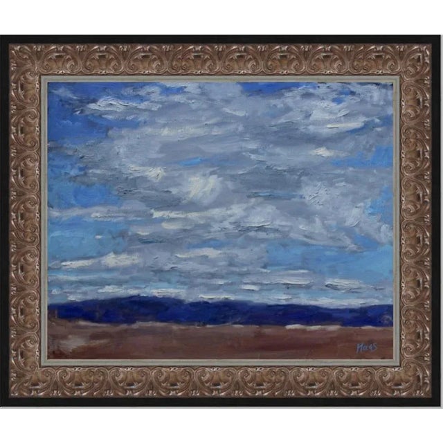 "Nevada Cloudscape" Contemporary Impressionist Style Landscape Oil Painting For Sale - Image 11 of 11