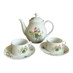 Vintage Vista Alegre Va Portugal Gaia Pattern Tea Set- 5 Pieces