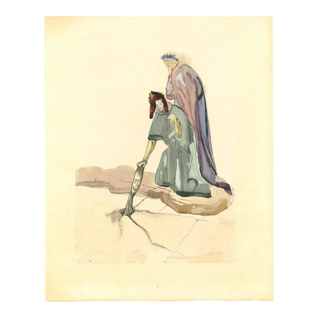 Salvador Dalí­, The Traitor of Montaperti, Woodcut Print, 1963 For Sale