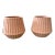 Modern 1970s Natural Matte Terra Cotta Cachepots - a Pair For Sale