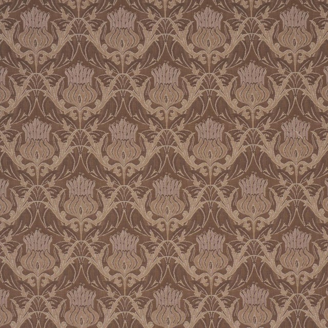 Sample - Schumacher Rowallan Trellis Fabric In Bronze For Sale