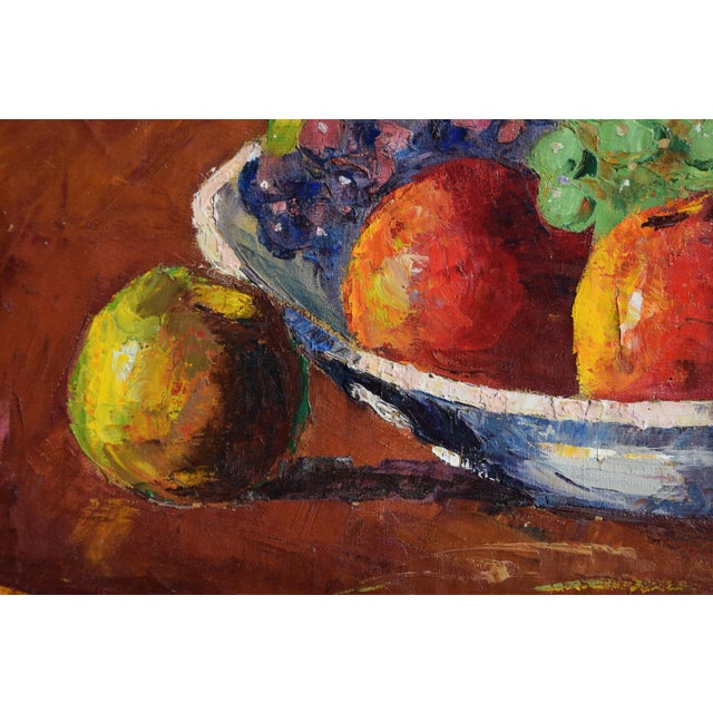 Jean Lehmann, Still Life with Apples and Grapes, 1931, Oil on Canvas For Sale - Image 8 of 14