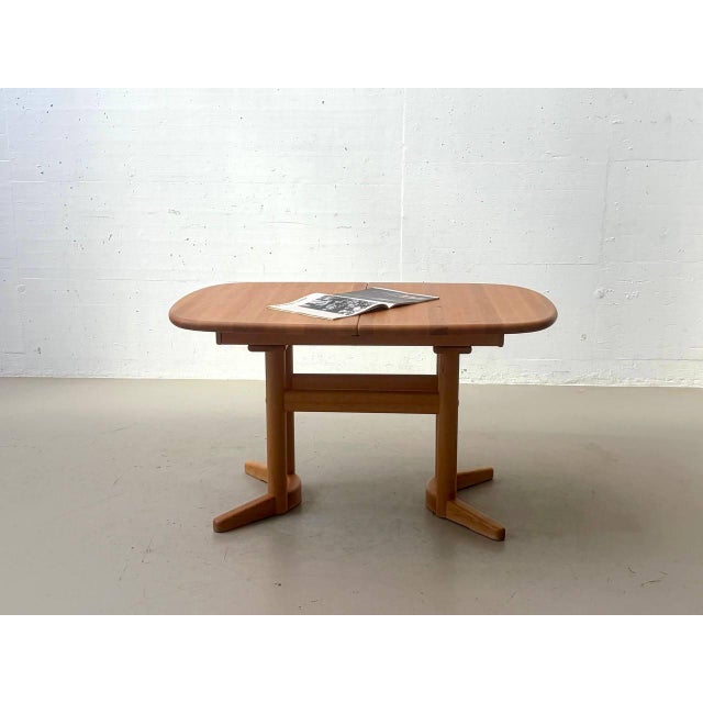 Danish Handcrafted Extendable Dining Table in Alder Wood, 1980s For Sale - Image 6 of 16