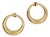 Late 20th Century 14k Yellow Gold Hoop Earrings For Sale