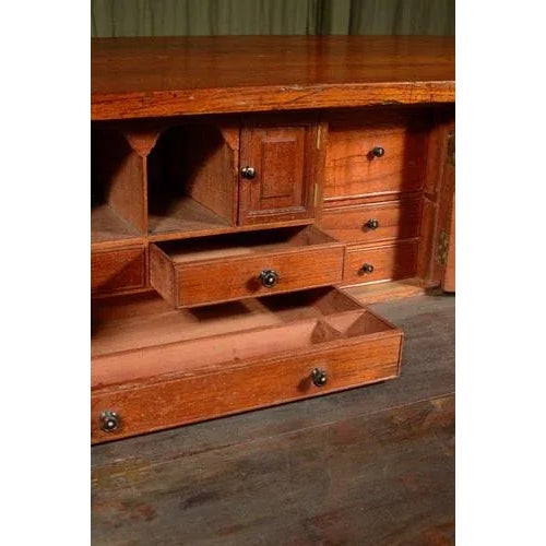 Anglo Indian Teak Secretaire, 1870 For Sale - Image 6 of 12