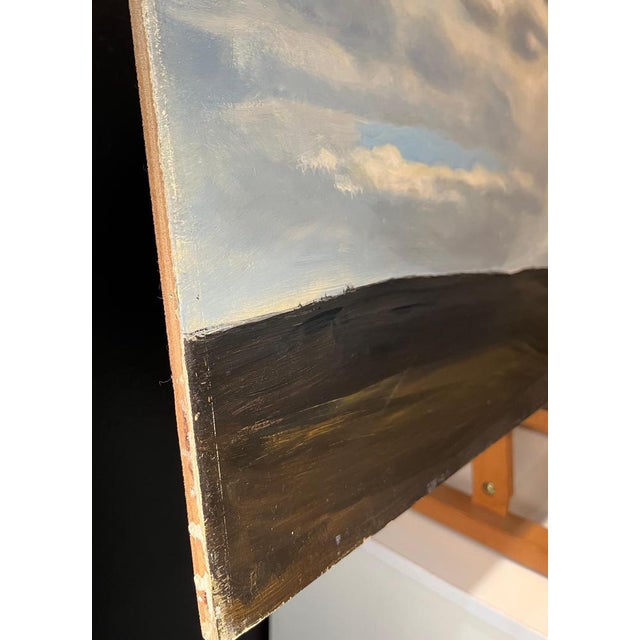 Claude Sauthier, Mountains of Fovez, 1970s, Oil on Wood For Sale - Image 10 of 12