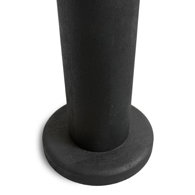 Black Black Mali Pillar Floor Lamp For Sale - Image 8 of 9