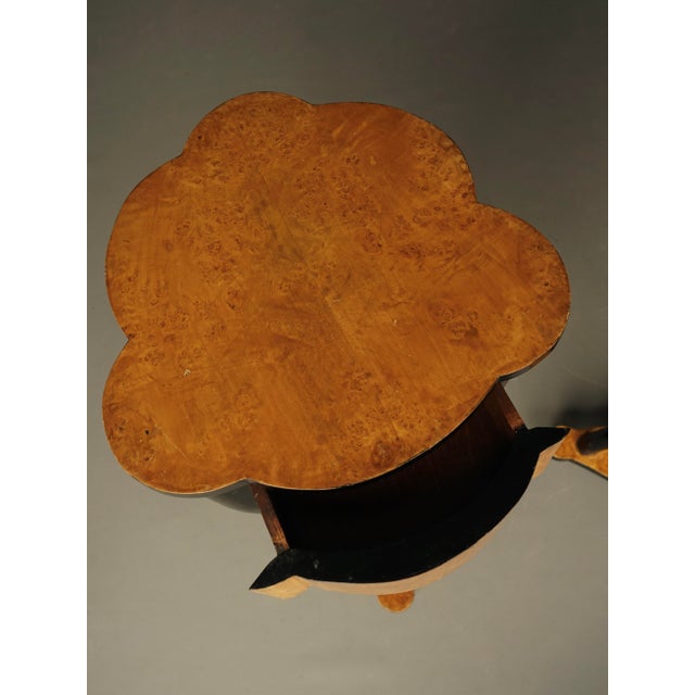 Italian Burl and Birch Wood Side Tables, 1950s, Set of 2 For Sale - Image 14 of 18