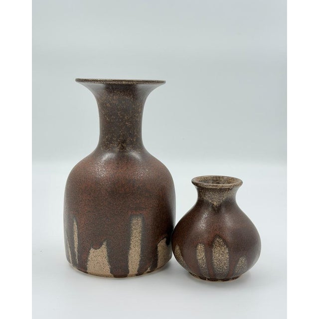 Mid-Century Modern West German Pottery Vases from Steuler Keramik, 1960s, Set of 2 For Sale - Image 6 of 6
