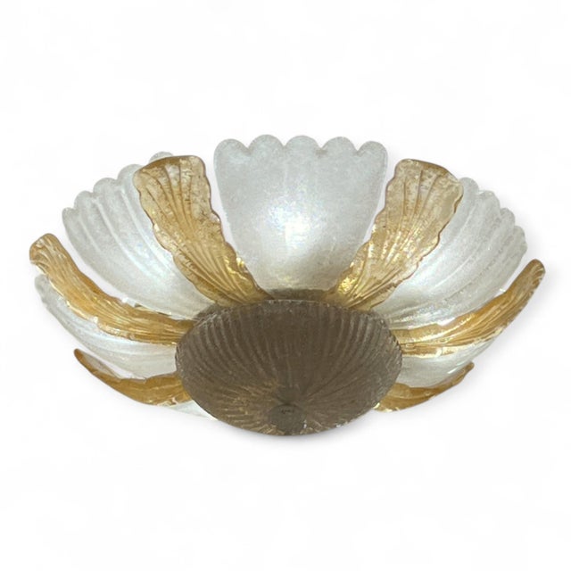 Vintage Murano Leaf Ceiling, 1960s For Sale - Image 4 of 4